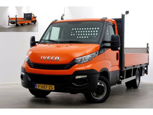 Iveco Daily 35C14 136pk E6 Open Laadbak met laadklep en trekhaak 3500kg 04-2019 ActivLease financial lease