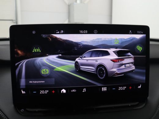 Skoda Enyaq iV | SOH 93,3% | Leder/alcantara | Stuur/stoel verwarming | Cruise control | Carplay | Camera | Park... ActivLease financial lease
