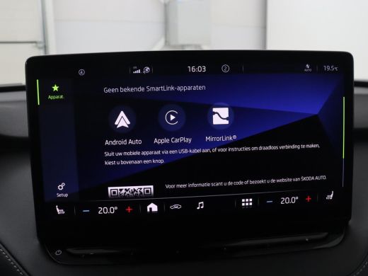 Skoda Enyaq iV | SOH 93,3% | Leder/alcantara | Stuur/stoel verwarming | Cruise control | Carplay | Camera | Park... ActivLease financial lease