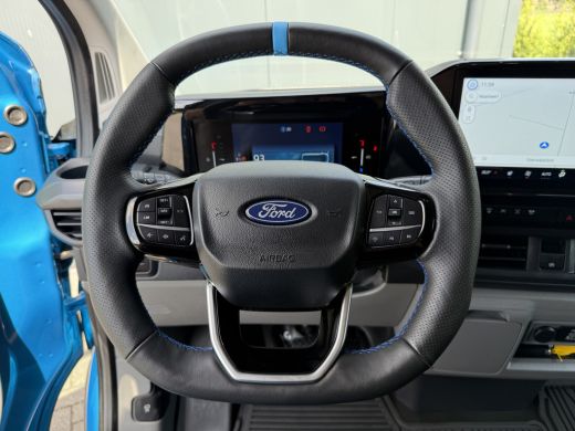 Ford E-Transit Custom MS-RT 285 PK FULL ELECTRIC SPORT / L1H1 / DIGITAL AQUA BLUE METALLIC / REAR VIEUW / B&O SOUND SYS... ActivLease financial lease