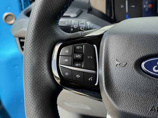 Ford E-Transit Custom MS-RT 285 PK FULL ELECTRIC SPORT / L1H1 / DIGITAL AQUA BLUE METALLIC / REAR VIEUW / B&O SOUND SYS... ActivLease financial lease