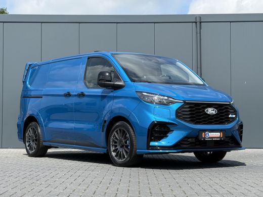 Ford E-Transit Custom MS-RT 285 PK FULL ELECTRIC SPORT / L1H1 / DIGITAL AQUA BLUE METALLIC / REAR VIEUW / B&O SOUND SYS... ActivLease financial lease
