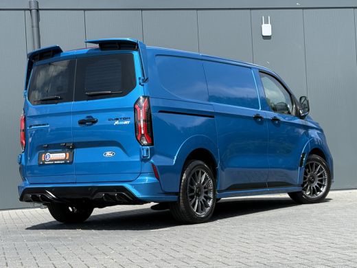 Ford E-Transit Custom MS-RT 285 PK FULL ELECTRIC SPORT / L1H1 / DIGITAL AQUA BLUE METALLIC / REAR VIEUW / B&O SOUND SYS... ActivLease financial lease