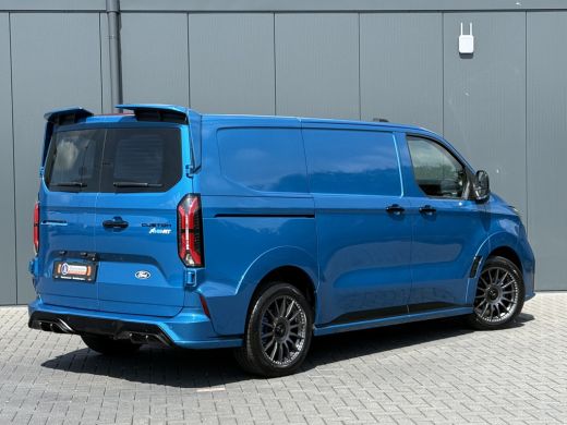 Ford E-Transit Custom MS-RT 285 PK FULL ELECTRIC SPORT / L1H1 / DIGITAL AQUA BLUE METALLIC / REAR VIEUW / B&O SOUND SYS... ActivLease financial lease
