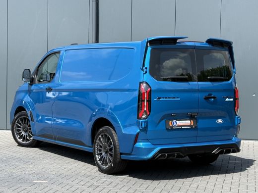 Ford E-Transit Custom MS-RT 285 PK FULL ELECTRIC SPORT / L1H1 / DIGITAL AQUA BLUE METALLIC / REAR VIEUW / B&O SOUND SYS... ActivLease financial lease