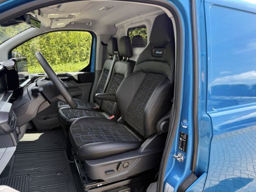 Ford E-Transit Custom MS-RT 285 PK FULL ELECTRIC SPORT / L1H1 / DIGITAL AQUA BLUE METALLIC / REAR VIEUW / B&O SOUND SYS... ActivLease financial lease