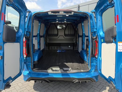 Ford E-Transit Custom MS-RT 285 PK FULL ELECTRIC SPORT / L1H1 / DIGITAL AQUA BLUE METALLIC / REAR VIEUW / B&O SOUND SYS... ActivLease financial lease