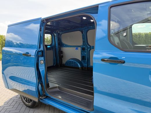 Ford E-Transit Custom MS-RT 285 PK FULL ELECTRIC SPORT / L1H1 / DIGITAL AQUA BLUE METALLIC / REAR VIEUW / B&O SOUND SYS... ActivLease financial lease