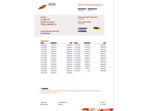 Tesla Model 3 Long Range AWD 75 kWh SOH 92% | Orig. Trekhaak | Autopilot | 1e Eigenaar | NL Auto | 3 Fase | Sto... ActivLease financial lease