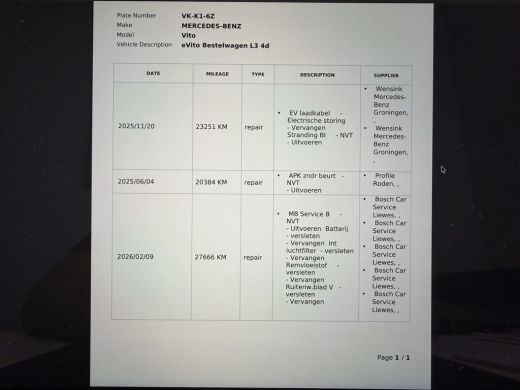 Mercedes-Benz eVito Extra Lang 41 kWh CarPlay/Navigatie Systeem/Achteruitrijcamera ActivLease financial lease