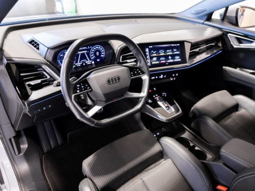 Audi Q4 e-tron 40 Launch edition S Competition 77 kWh SOH 94% / 204pk / Panorama dak / Warmtepomp / Sonos / Adap... ActivLease financial lease