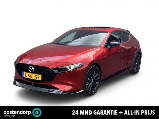 Mazda 3 2.0 E-SkyActiv-X 186 Luxury | Sport-pakket | Schuif-kanteldak | Apple-carplay | 360gr camera |