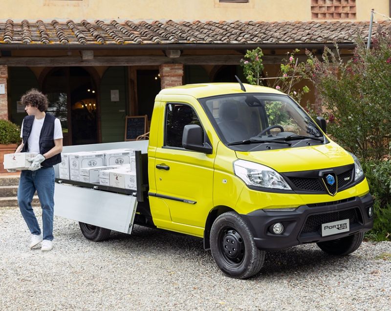 Piaggio Porter 42kWh ev achteroverkipper lang aut