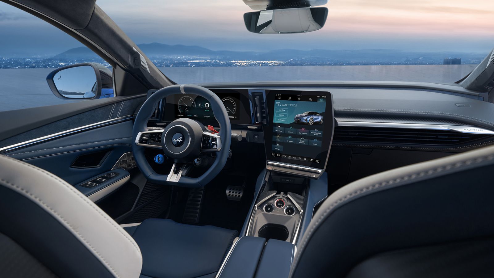 Het interieur van de Alpine A390 - ActivLease