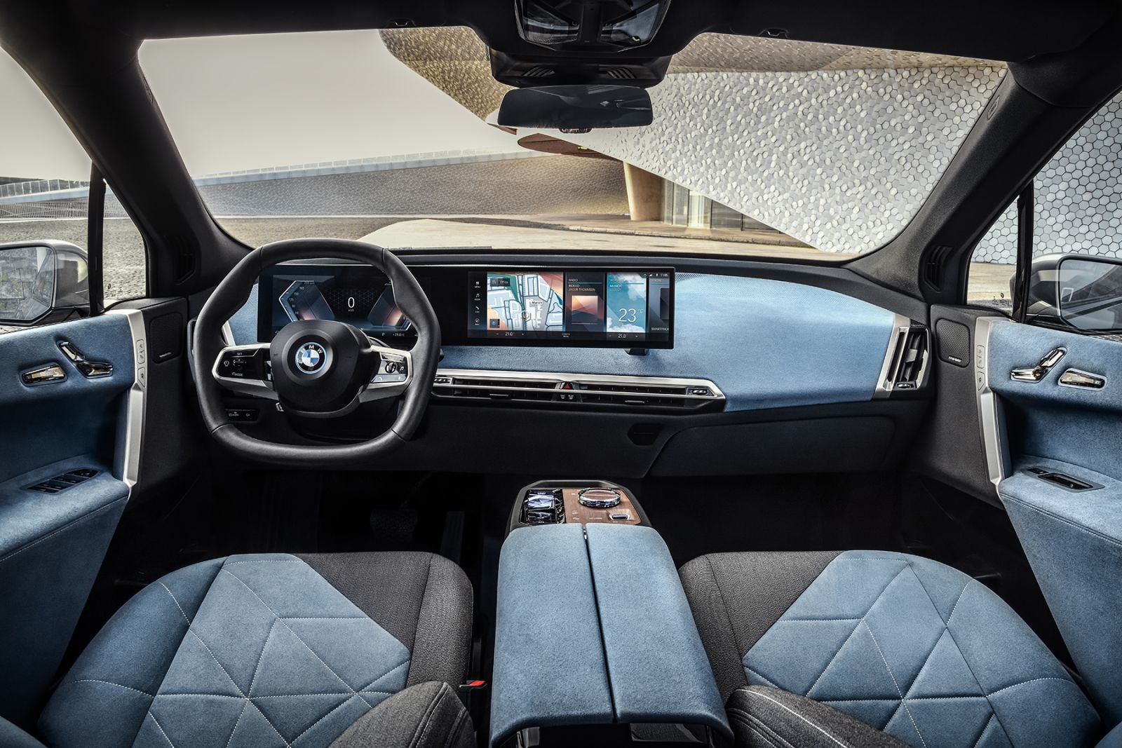 Het BMW iX interieur