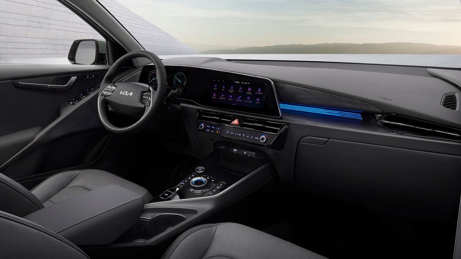 Het interieur van de nieuwe Kia Niro