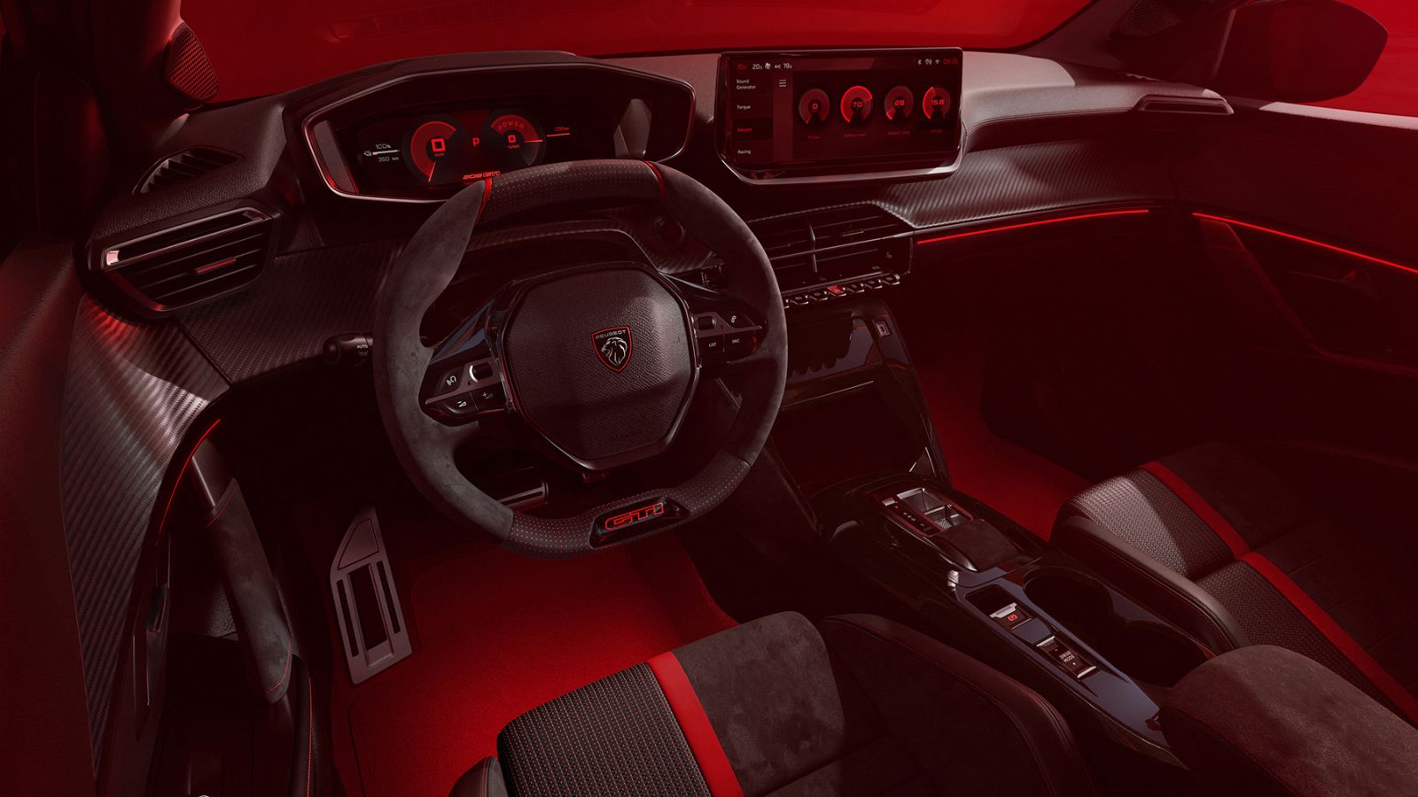 Peugeot e-208 GTi interieur - ActivLease
