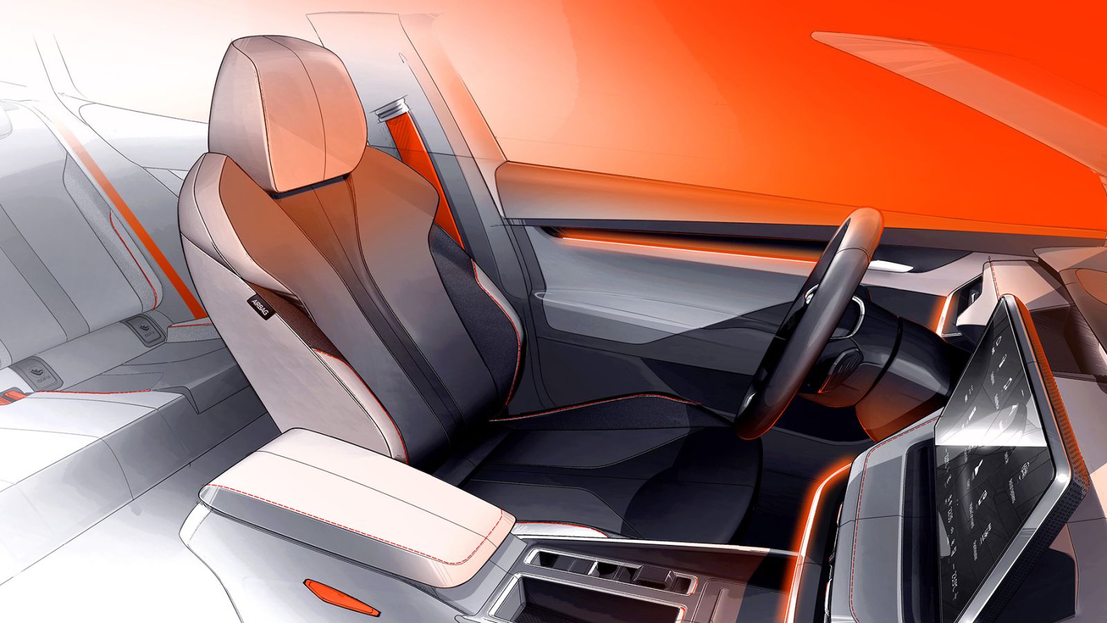 Skoda Elroq interieur - ActivLease