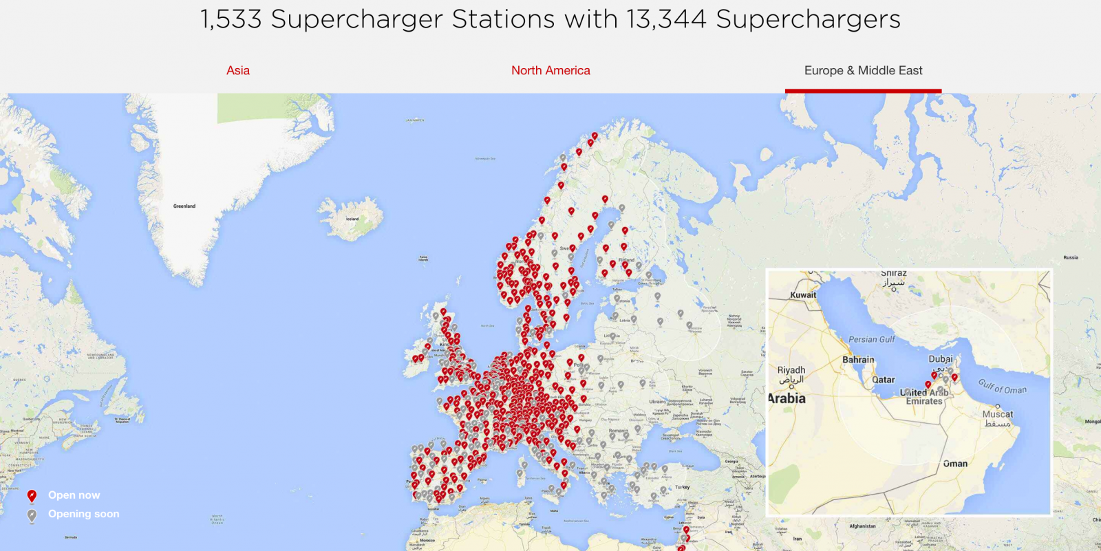 Tesla Superchargers 2019