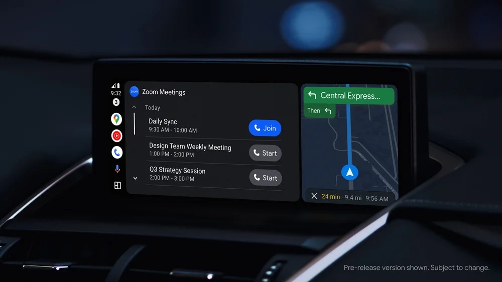 Zoom voor auto's met Google built-in