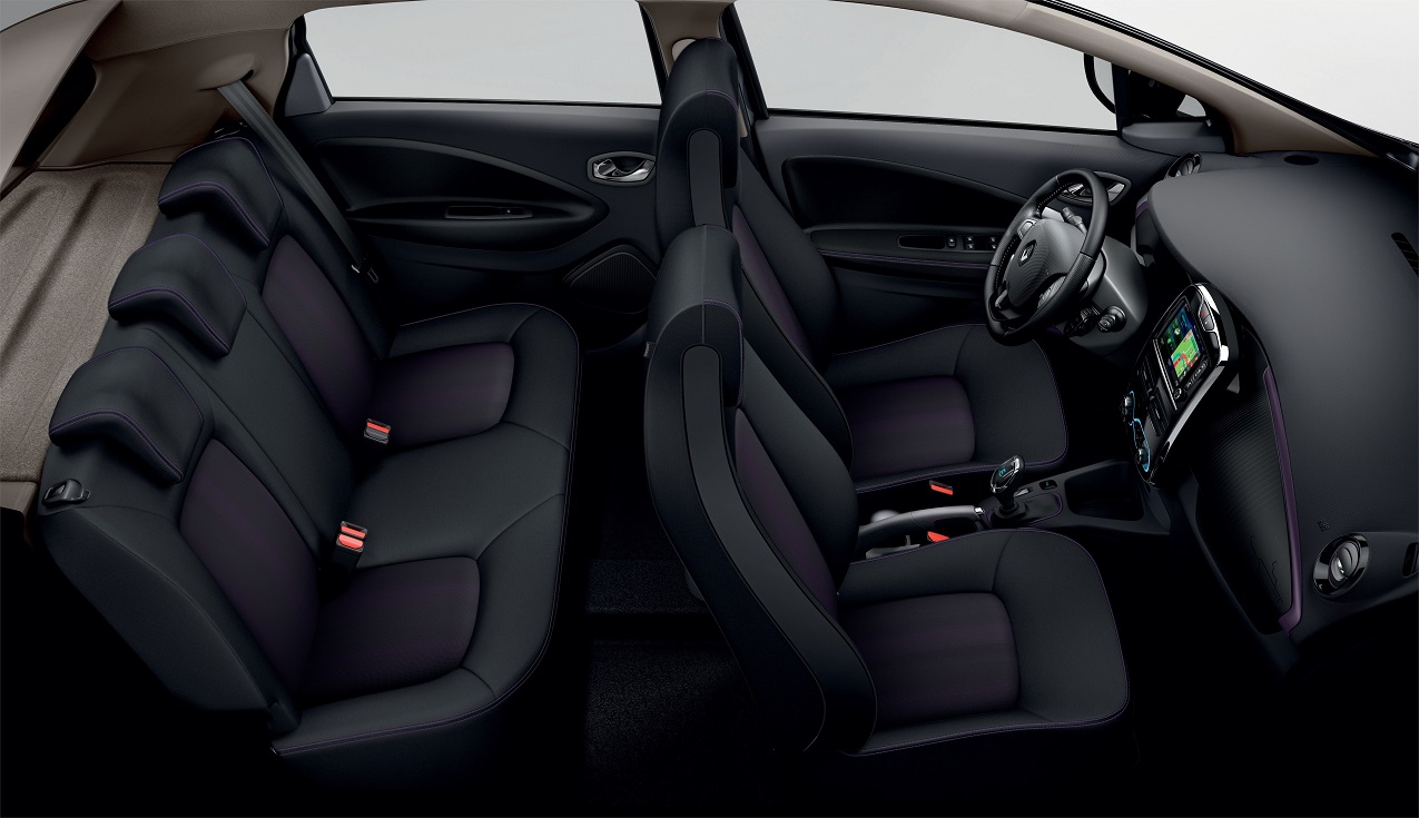 Renault Zoe interieur met Color Pack Purple