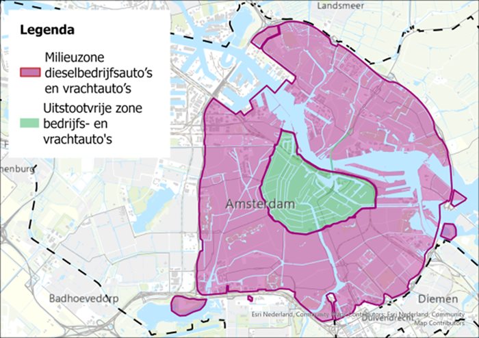 Zero-emissiezone Amsterdam 2025