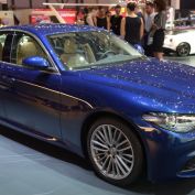 Alfa Romeo Giulia op de autosalon in Genève