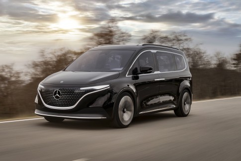 Mercedes toont alvast de EQT concept, een elektrische compacte MPV Mercedes toont alvast de EQT concept, een elektrische compacte MPV