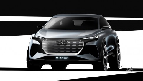 Audi toont eerste beelden van Q4 e-tron, volledig elektrische SUV Audi toont eerste beelden van Q4 e-tron, volledig elektrische SUV