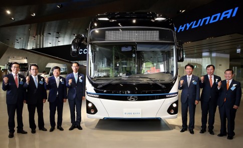 Hyundai produceert elektrische bus met 290 km actieradius Hyundai produceert elektrische bus met 290 km actieradius