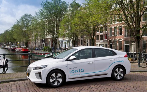 Hyundai IONIQ car sharing dienst gestart in Amsterdam Hyundai IONIQ car sharing dienst gestart in Amsterdam