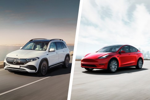 Mercedes-Benz EQB vs Tesla Model Y - elektrische zevenzitters Mercedes-Benz EQB vs Tesla Model Y - elektrische zevenzitters