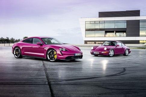 Porsche Taycan krijgt update met aangescherpte techniek en retro kleuren