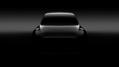 Elon Musk laat eerste Tesla Model Y afbeelding zien Elon Musk laat eerste Tesla Model Y afbeelding zien