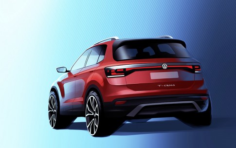 Eerste Volkswagen T-Cross teaserafbeelding Eerste Volkswagen T-Cross teaserafbeelding