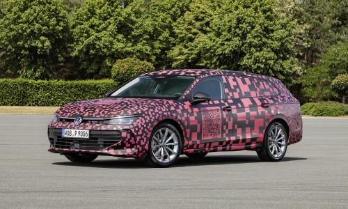 De nieuwe Volkswagen Passat Variant staat klaar voor de onthulling