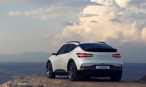 Elektrische auto van Genesis opent met gezichtsherkenning Elektrische auto van Genesis opent met gezichtsherkenning