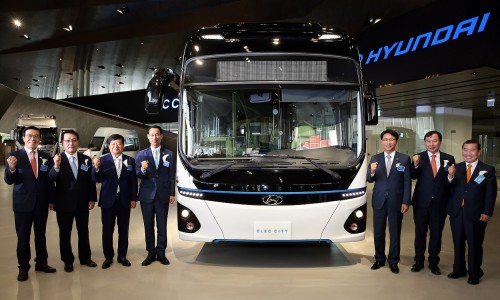 Hyundai produceert elektrische bus met 290 km actieradius Hyundai produceert elektrische bus met 290 km actieradius