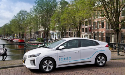Hyundai IONIQ car sharing dienst gestart in Amsterdam Hyundai IONIQ car sharing dienst gestart in Amsterdam