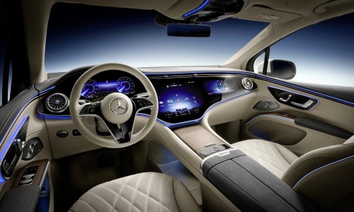 Eerste interieur beelden Mercedes EQS SUV duiken op