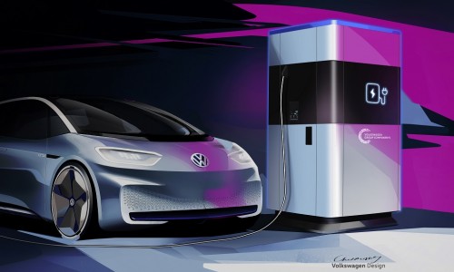 Volkswagen komt met powerbank voor elektrische auto's Volkswagen komt met powerbank voor elektrische auto's