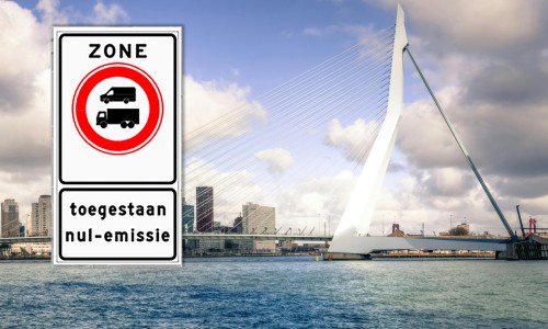 Rotterdam krijgt zero-emissiezone - geen toegang voor vervuilende bestelauto's Rotterdam krijgt zero-emissiezone - geen toegang voor vervuilende bestelauto's