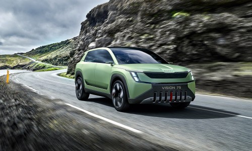 De nieuwe Skoda Vision 7S concept is in volle glorie te zien De nieuwe Skoda Vision 7S concept is in volle glorie te zien