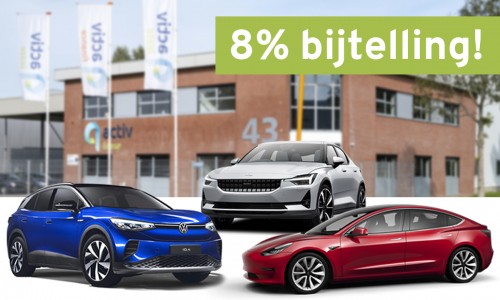 Ook in 2021 nog 8% bijtelling op Tesla Model 3, Polestar 2 en Volkswagen ID.4!