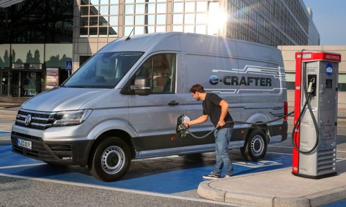 De Volkswagen e-Crafter bedrijfswagen is volledig elektrisch en nu te bestellen