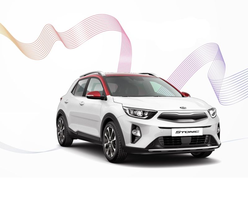 Kia Stonic 1.0tgdi MHEV 100 PK DynamicLine, Clear White - SNEL LEVERBAAR