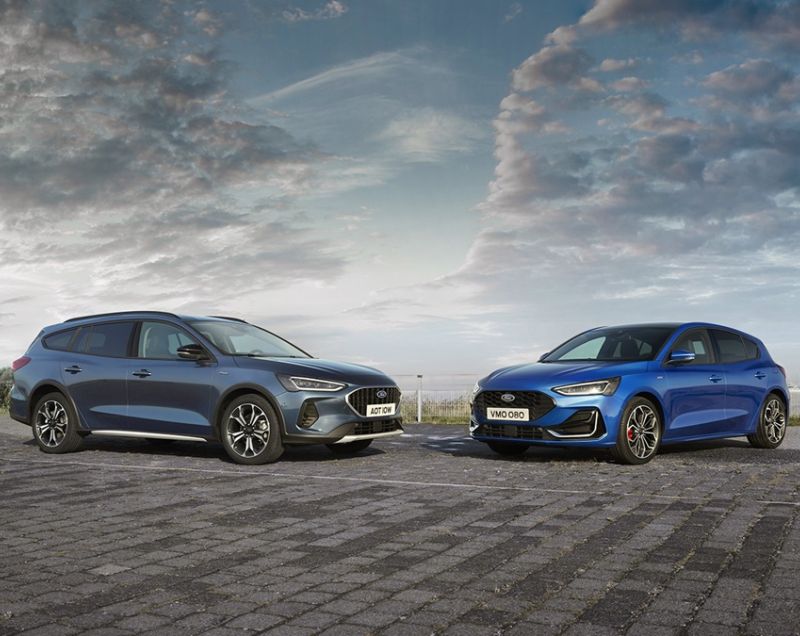 Ford Focus wagon 1.0 EcoBoost Hybrid 125 PK ST Line X, Chrome Blue + WINTER PACK/18 INCH VELGEN