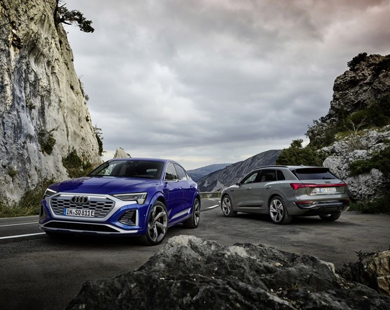 Audi Q8 sportback e-tron 95kWh 50 edition quattro - COMPLEET VERNIEUWD!