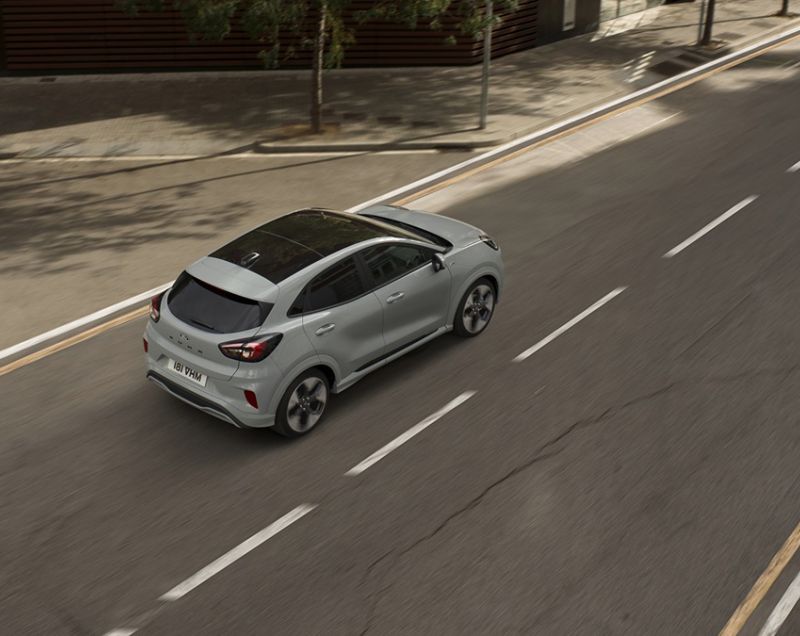 Ford Puma 1.0 EcoBoost Hybrid ST-Line X, Cactus Grey + PANORAMADAK / DRIVER ASSISTANCE PACK
