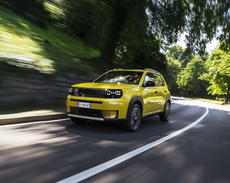 Fiat Grande Panda 44kWh ev la prima 3 fase 83kW aut